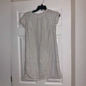 Banana Republic White Textured Mini Dress